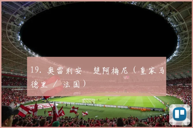 19. 奥雷利安・楚阿梅尼(皇家马德里 / 法国)
